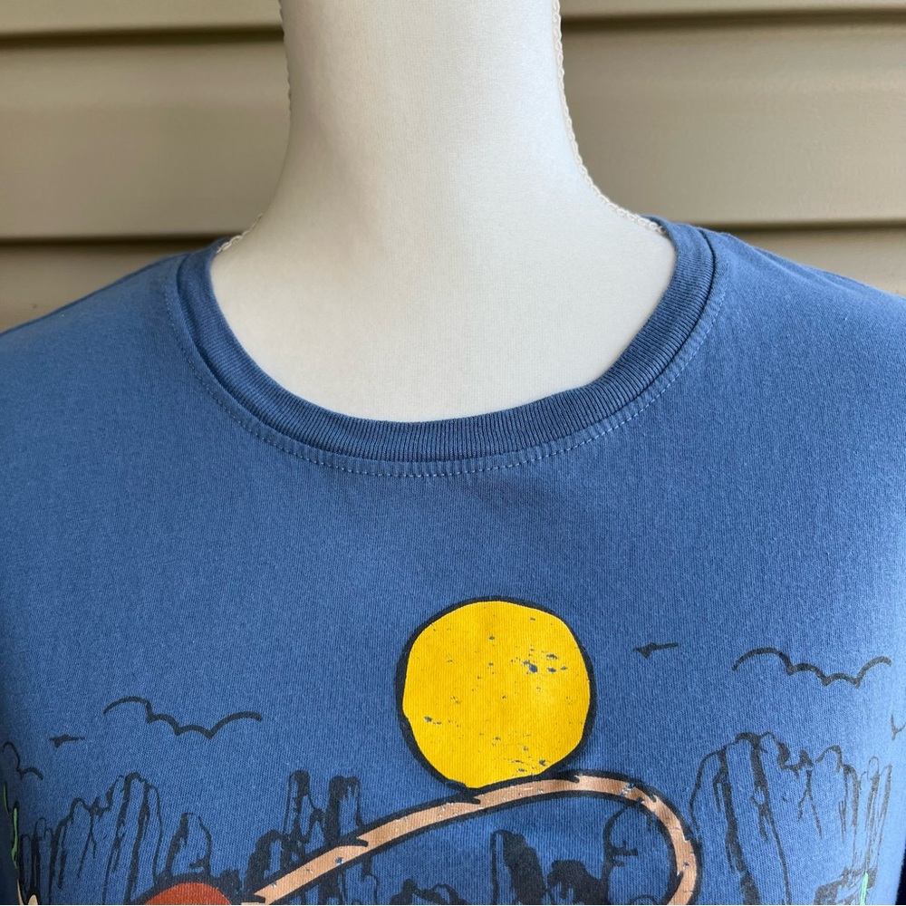 •Disney• Mickey & Minnie Mouse Blue Crop Top - Size 3X - Picture 3 of 7